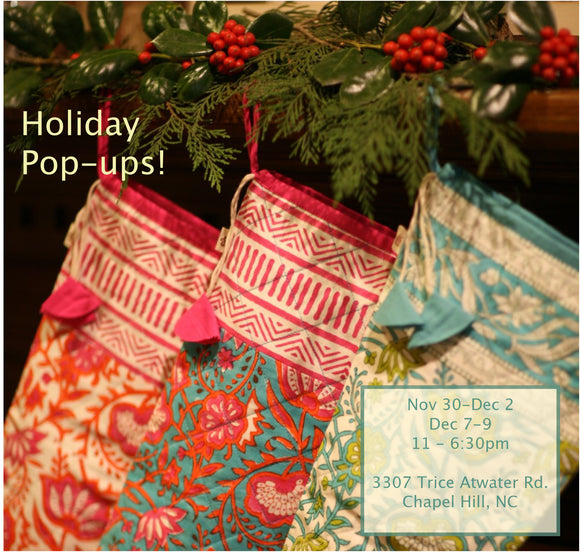 Holiday Pop-Up Shops in Chapel Hill!