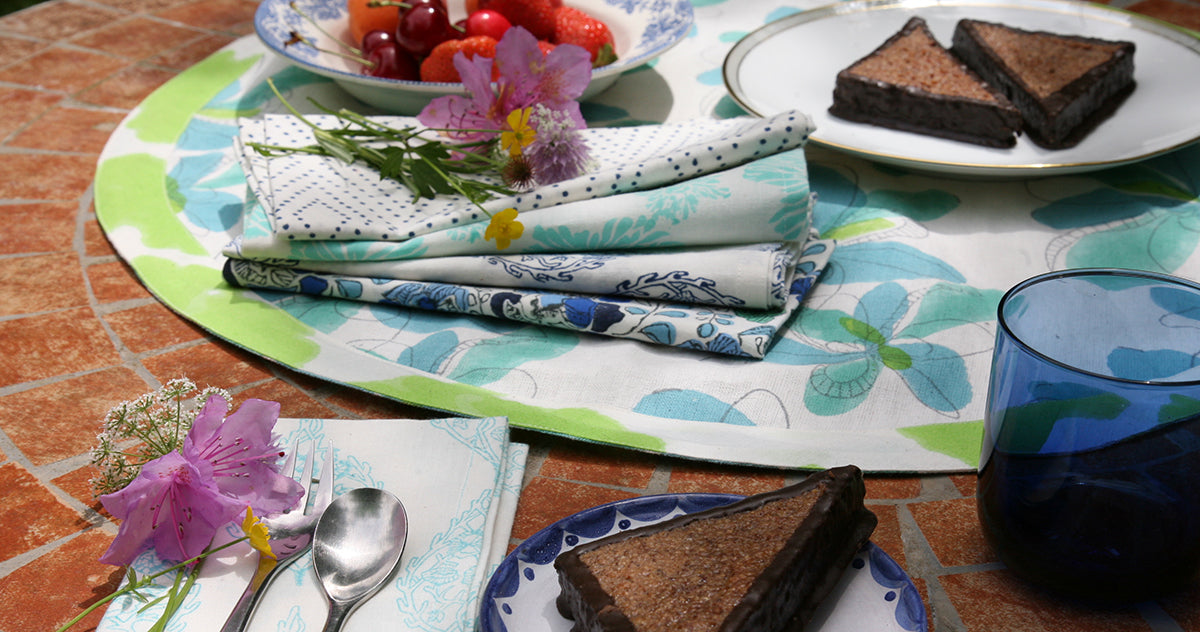 Mehera Shaw’s Block Prints Set the Table for Summer