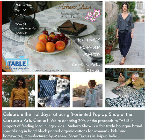 Mehera Shaw Holiday Pop-Up Shop!