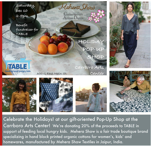 Mehera Shaw Holiday Pop-Up Shop!