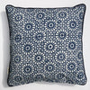 Cushion Cover in Hand Block Moroccan Navy Print