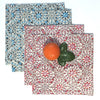 Napkin Set in Hand Block Mosaic Fuchsia Print