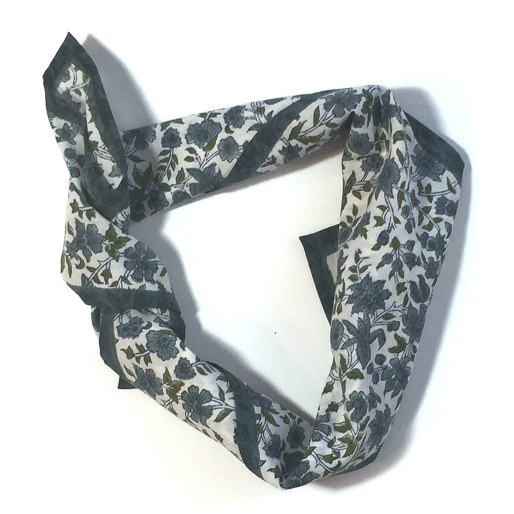 Bandana in Hand Block Print - Nina Woods