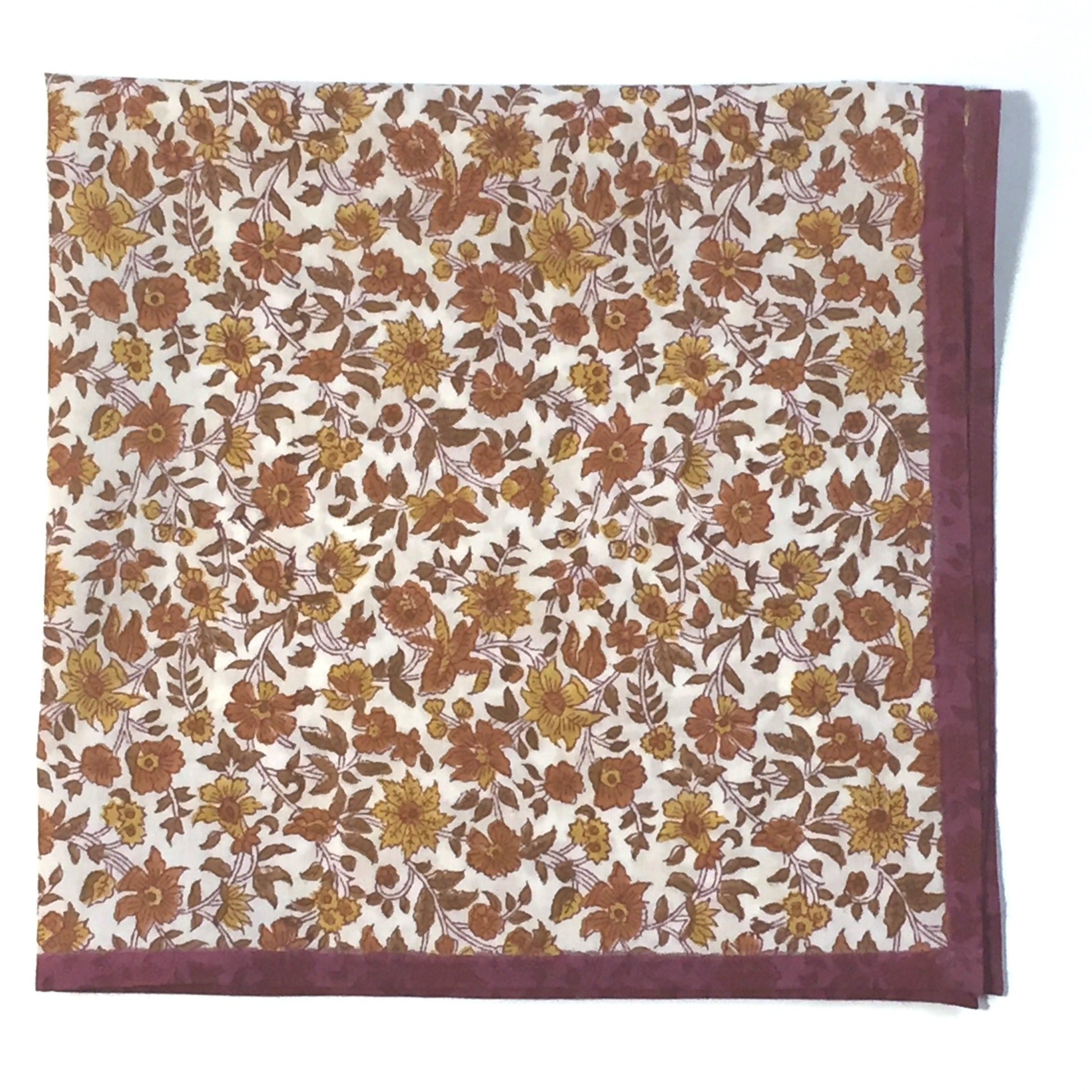 Bandana in Hand Block Print - Nina Harvest