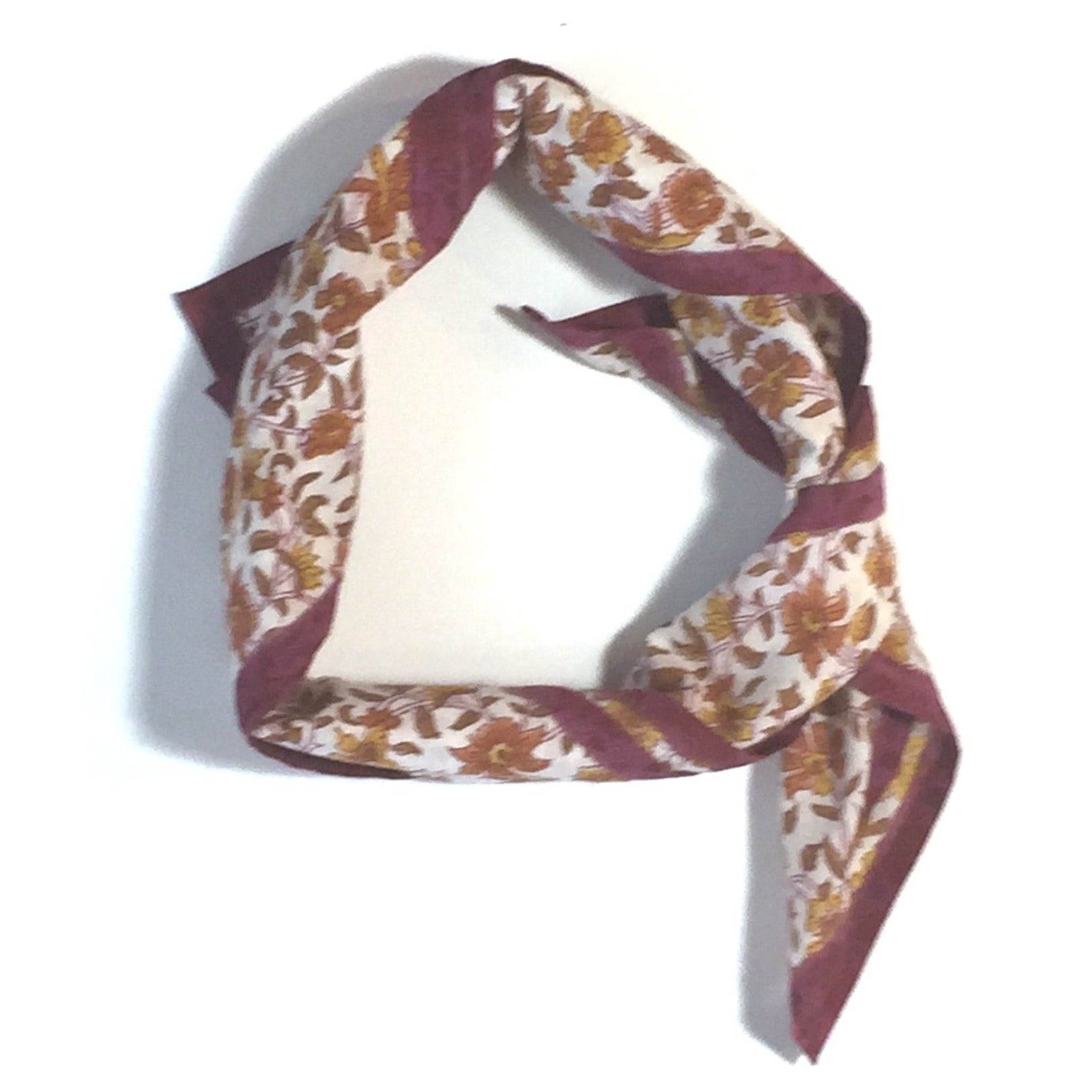 Bandana in Hand Block Print - Nina Harvest