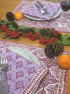 Placemat in Hand Block Printed Organic Cotton - Marrakech Print