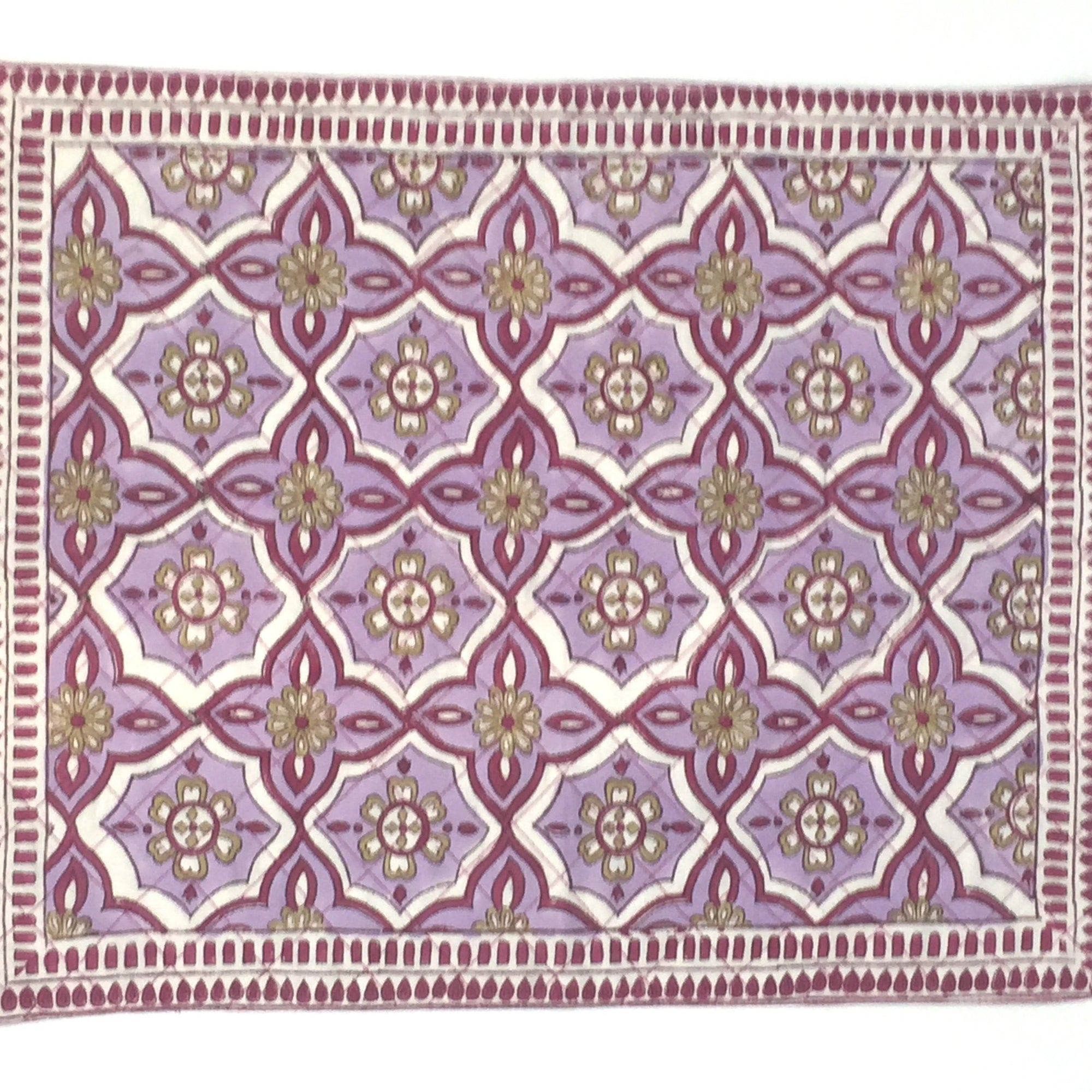 Placemat in Hand Block Printed Organic Cotton - Marrakech Print