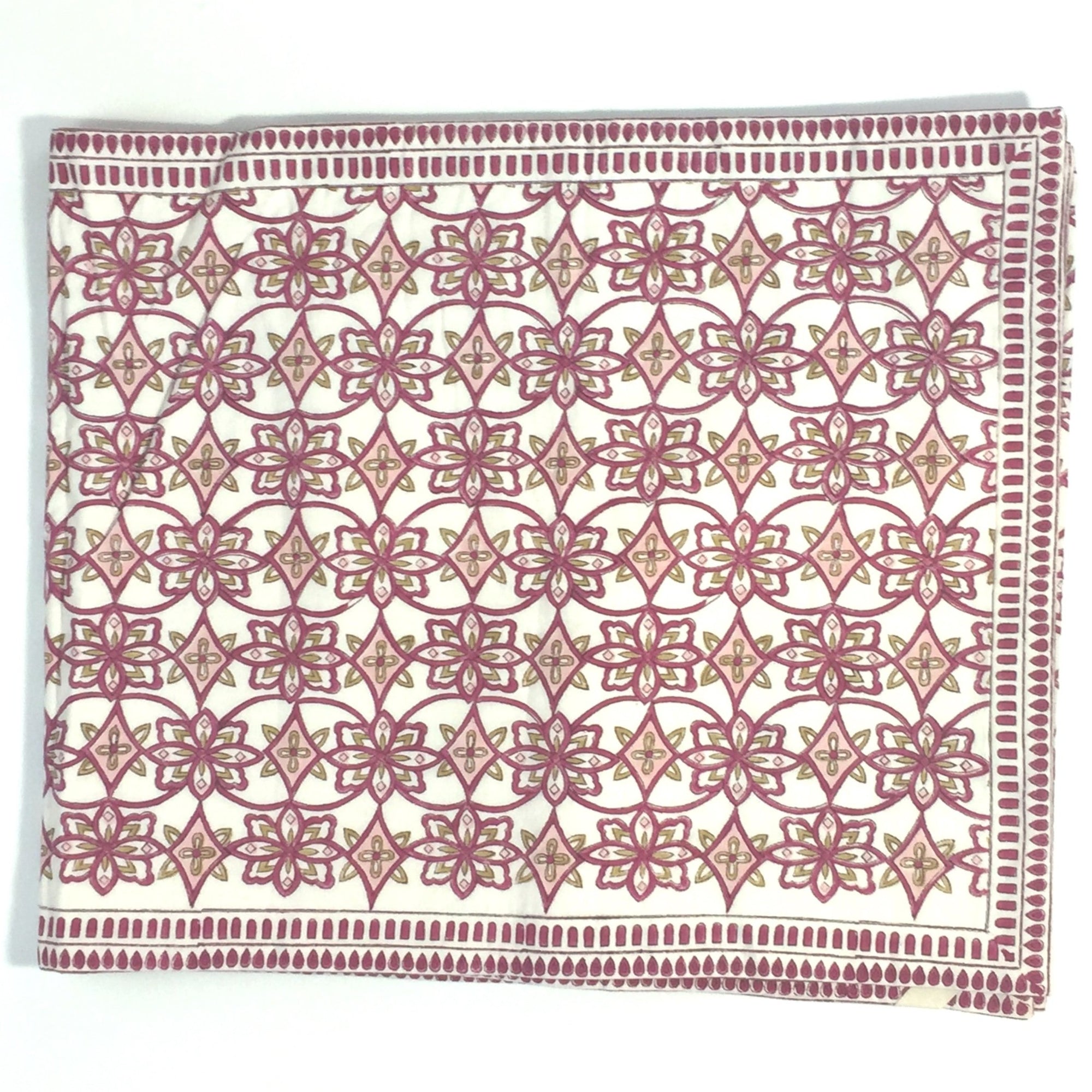 Table Runner in Katrie Block Print