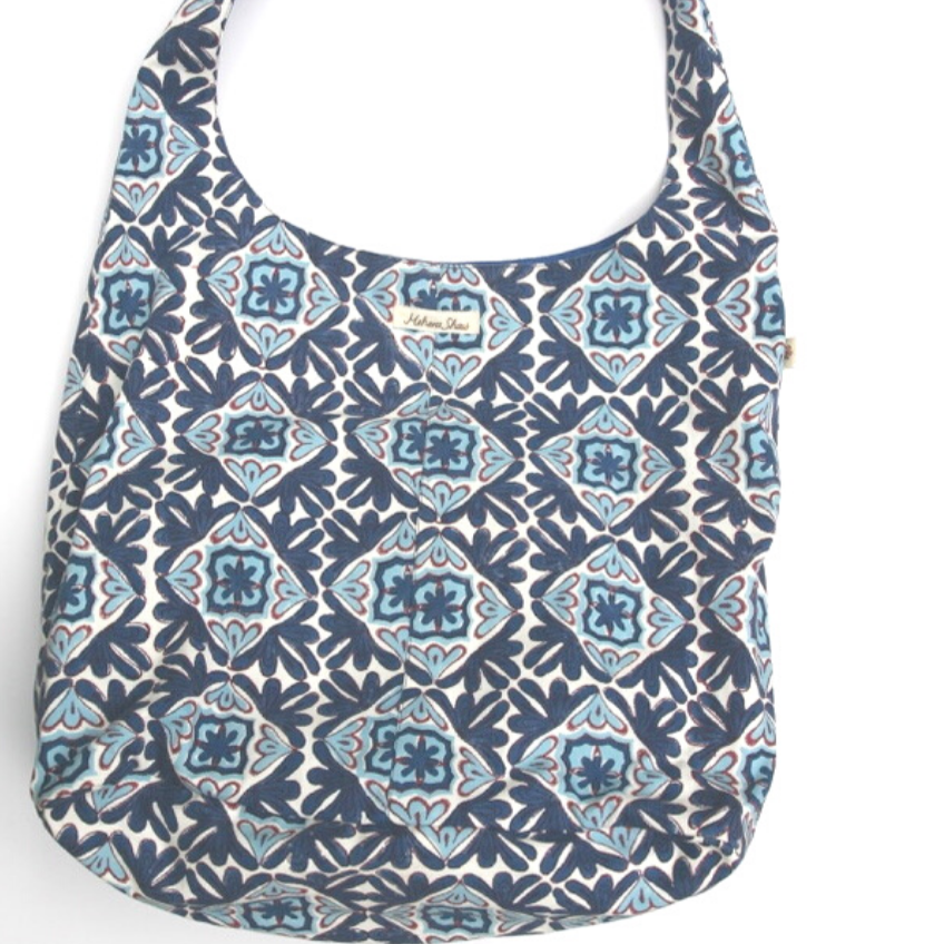 Susan Tote in Moroccan Moroccan Lotus Block Print