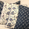 Cushion Cover in Hand Block Nambour Blue Print